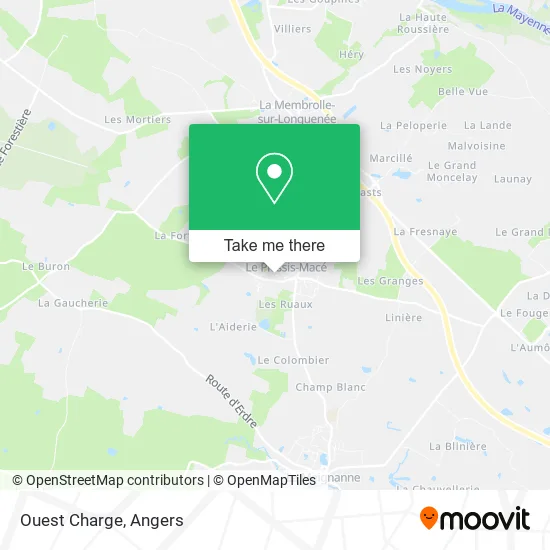 Ouest Charge map