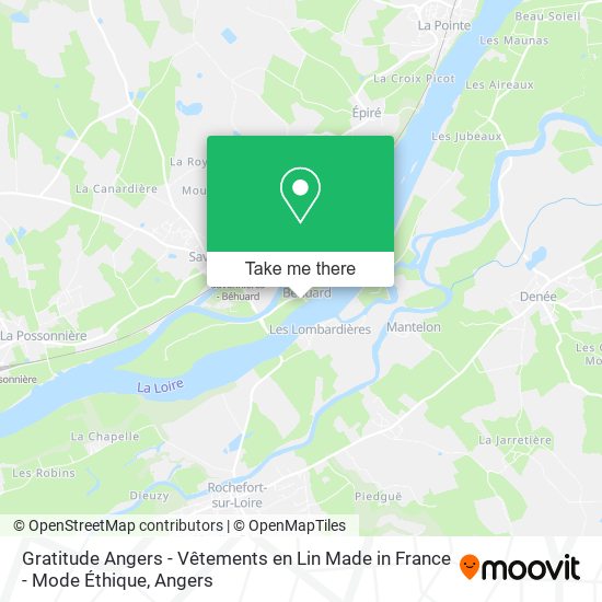 Gratitude Angers - Vêtements en Lin Made in France - Mode Éthique map