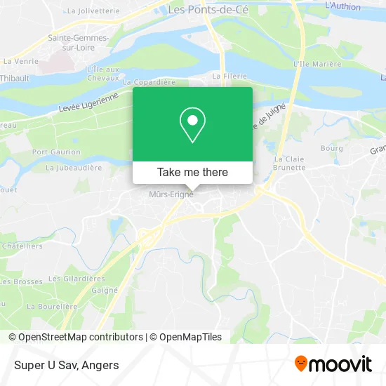 Super U Sav map