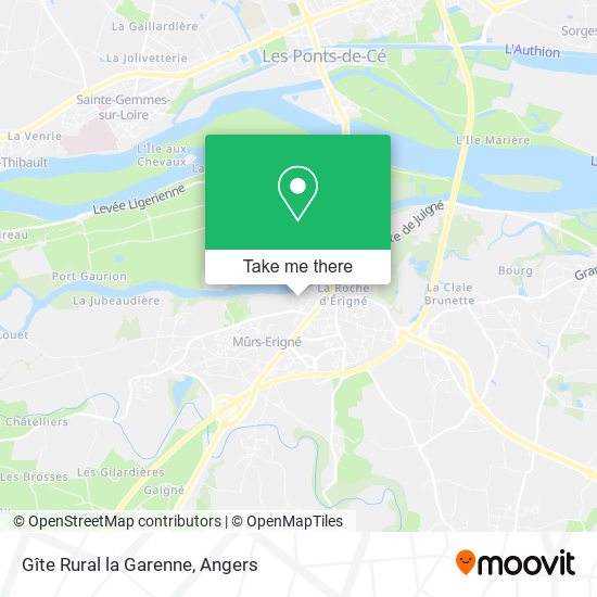 Gîte Rural la Garenne map
