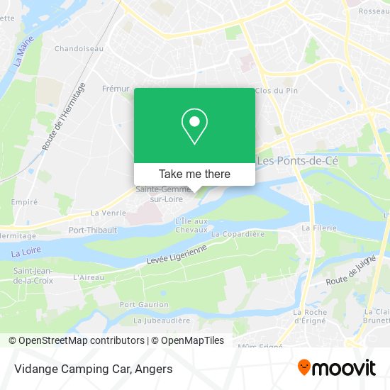 Vidange Camping Car map