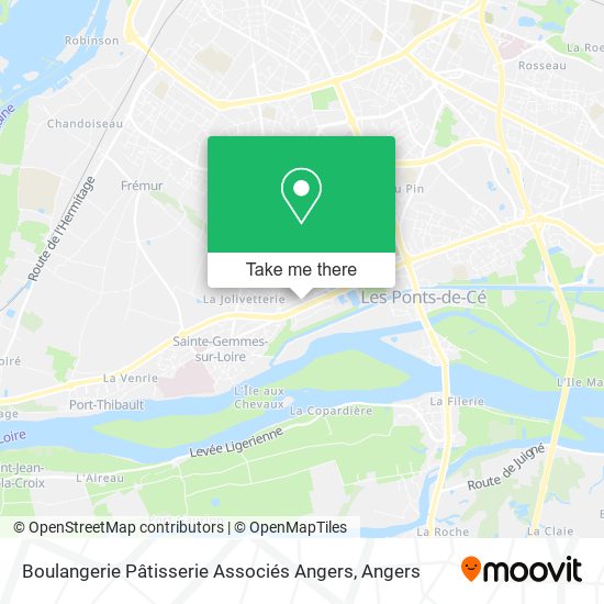 Boulangerie Pâtisserie Associés Angers map