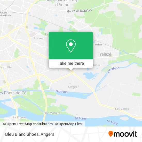 Bleu Blanc Shoes map