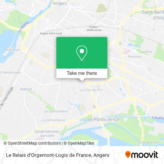 Le Relais d'Orgemont-Logis de France map