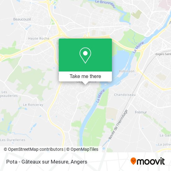 Pota - Gâteaux sur Mesure map