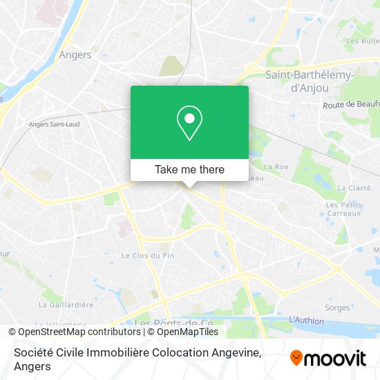 Société Civile Immobilière Colocation Angevine map