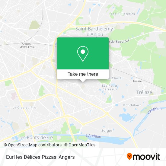 Eurl les Délices Pizzas map