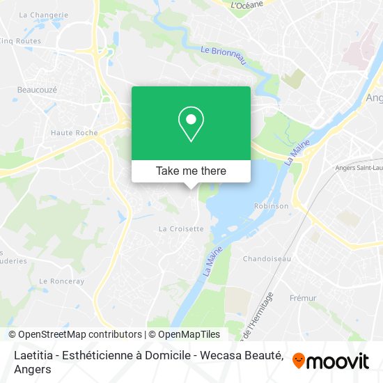 Laetitia - Esthéticienne à Domicile - Wecasa Beauté map