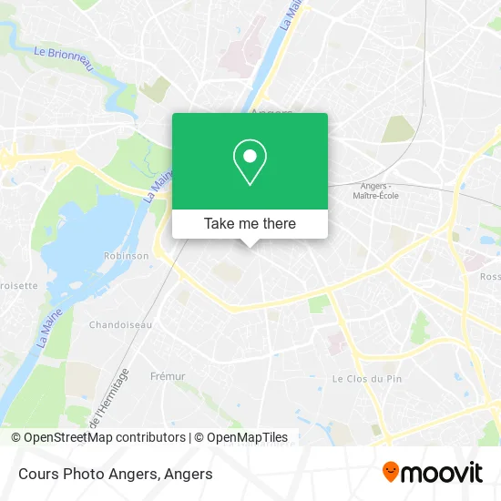 Cours Photo Angers map