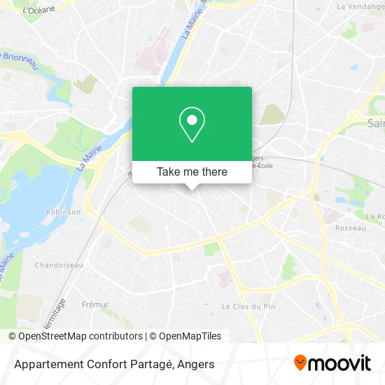 Appartement Confort Partagé map