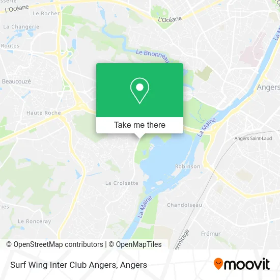 Surf Wing Inter Club Angers map