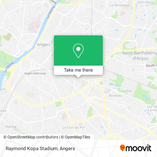 Raymond Kopa Stadium map