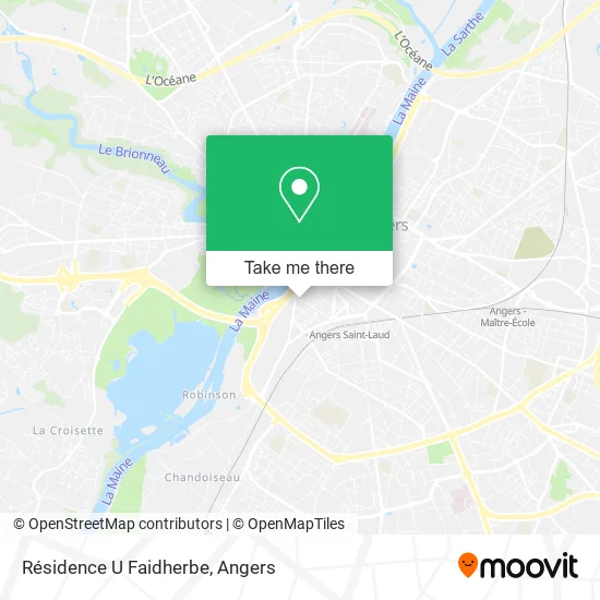 Résidence U Faidherbe map