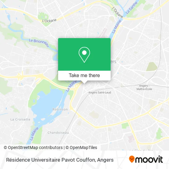 Résidence Universitaire Pavot Couffon map