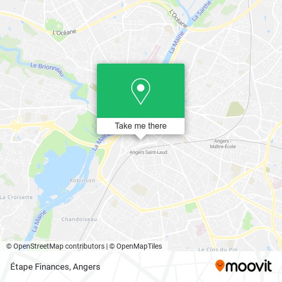 Étape Finances map