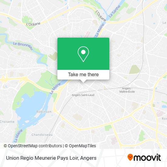 Union Regio Meunerie Pays Loir map