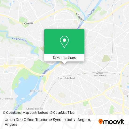Union Dep Office Tourisme Synd Initiativ- Angers map
