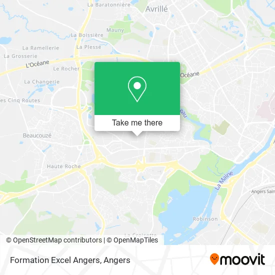 Formation Excel Angers map