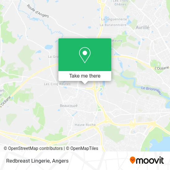 Rougegorge Lingerie map