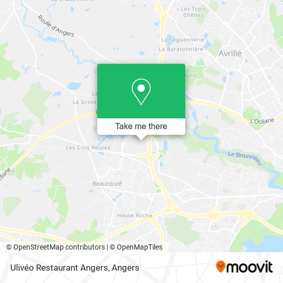 Ulivéo Restaurant Angers map