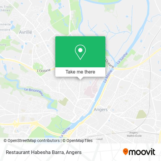 Restaurant Habesha Barra map