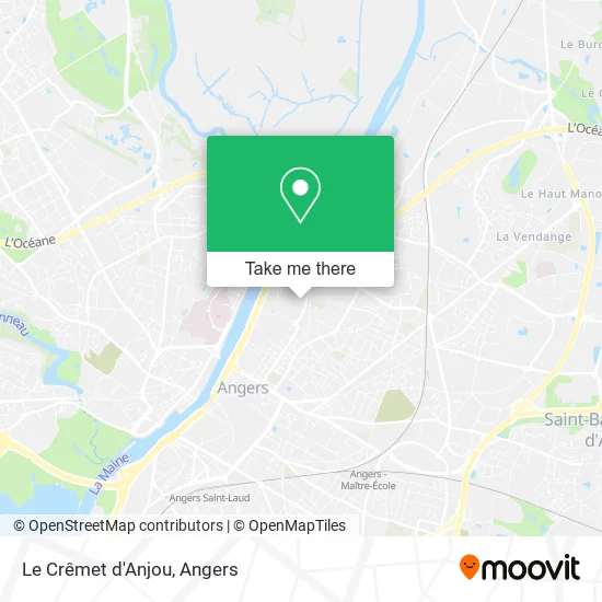 Le Crêmet d'Anjou map