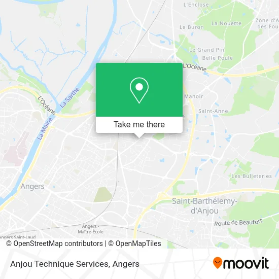 Anjou Technique Services map