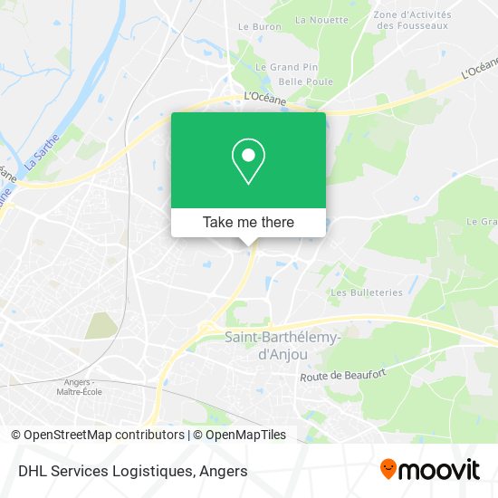 Mapa DHL Services Logistiques