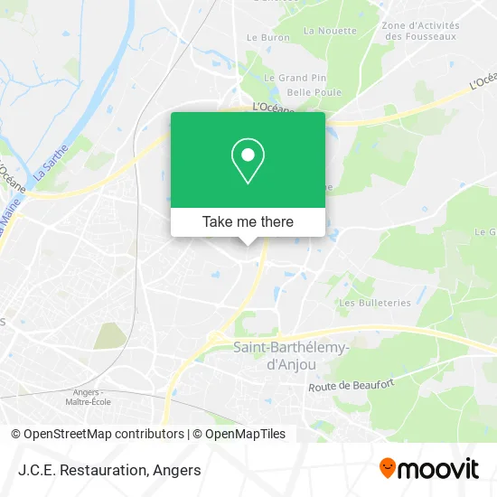 J.C.E. Restauration map