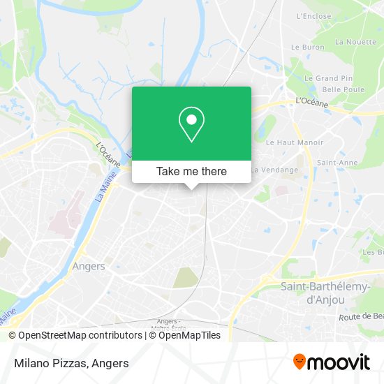 Milano Pizzas map