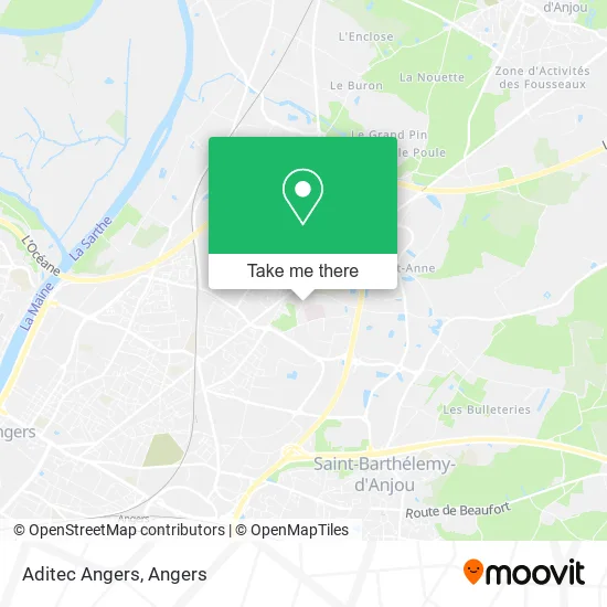 Aditec Angers map
