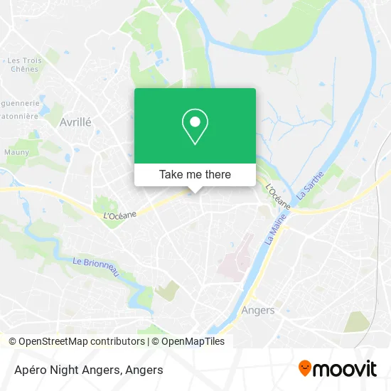 Apéro Night Angers map