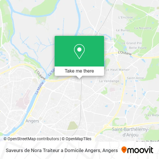 Saveurs de Nora Traiteur a Domicile Angers map