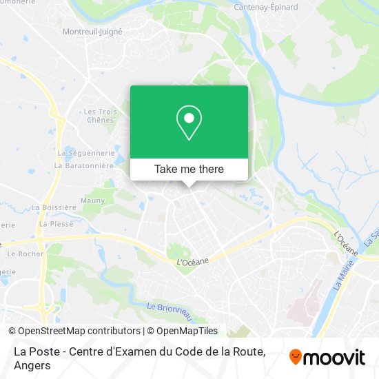 La Poste - Centre d'Examen du Code de la Route map