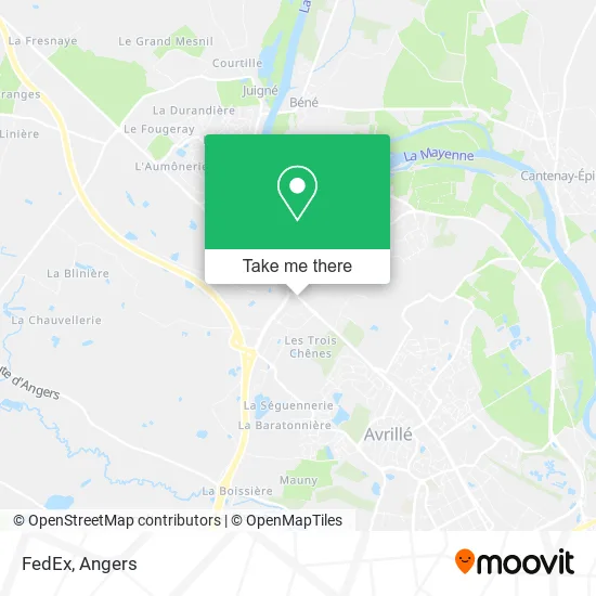 FedEx map