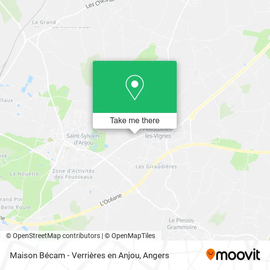 Maison Bécam - Verrières en Anjou map