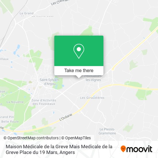 Mapa Maison Médicale de la Greve Mais Medicale de la Greve Place du 19 Mars