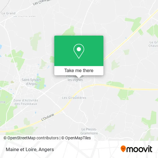 Maine et Loire map