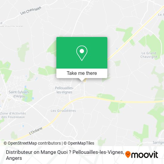 Distributeur on Mange Quoi ? Pellouailles-les-Vignes map