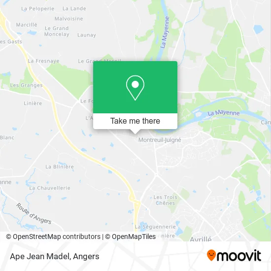 Ape Jean Madel map