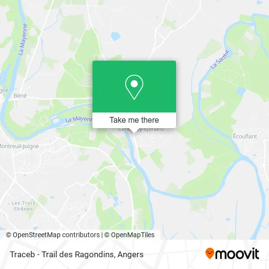 Traceb - Trail des Ragondins map