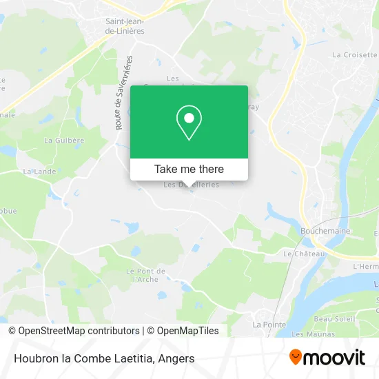 Mapa Houbron la Combe Laetitia