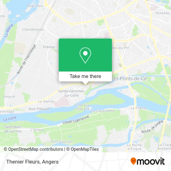 Thenier Fleurs map