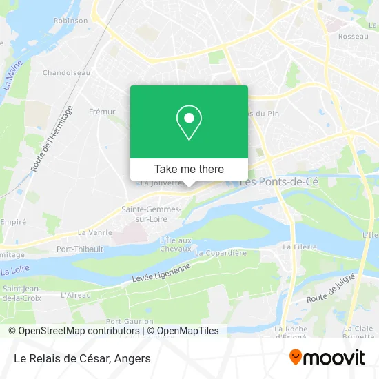 Le Relais de César map