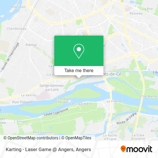 Karting - Laser Game @ Angers map