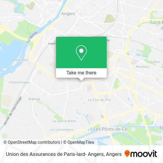 Union des Assurances de Paris-Iard- Angers map