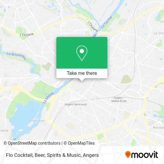 Flo Cocktail, Beer, Spirits & Music map
