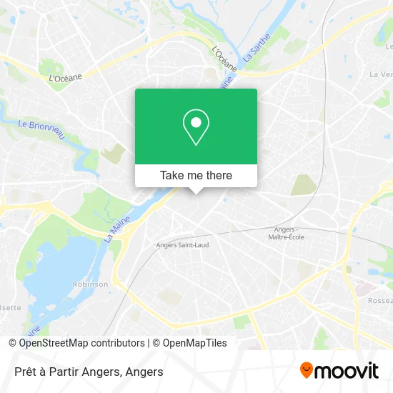 Prêt à Partir Angers map
