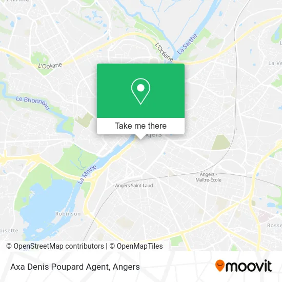 Axa Denis Poupard Agent map