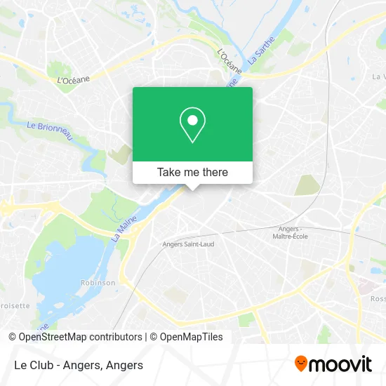 Le Club - Angers map